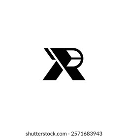 vector illustration of the letter R for icon, symbol or logo. R letter logo