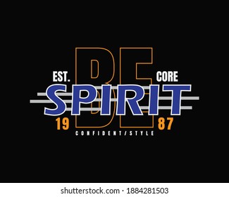 Vector illustration of the letter Spirit. great for design of t-shirts, clothes, hoodies, etc.
