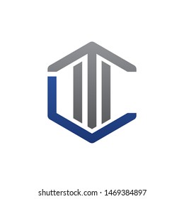 vector illustration letter t and c icon logo modern design
