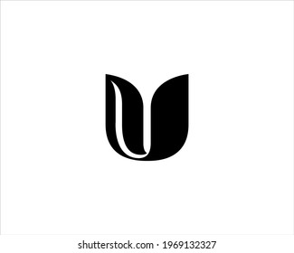 Vector illustration of the letter u for business company logos and others