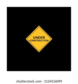 Vector illustration of the letter, under construction, black, t-shirt design