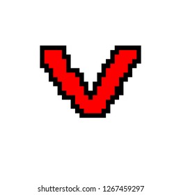 Pixel Art Letter Y On White Stock Vector (Royalty Free) 1351936244 ...