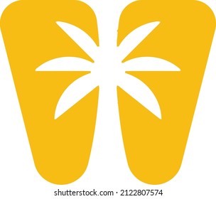 Ilustración vectorial del concepto de combinación de letras V y logotipo de vacaciones