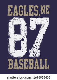 Vektorillustration-Illustration über Baseball
