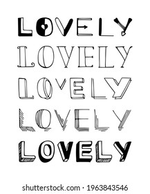 Vektorgrafik-Schrift zum Thema "Liebe zum Valentinstag". Handgeschriebene Phrase für Grußkarten, Drucke, Aufkleber oder soziale Medien.