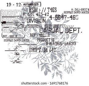 vector illustration of lettering and ornaments