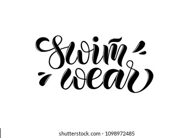 Vector illustration of lettering poster, logotype, text for clothes shop, catalog, collection, ad, special offer, accessories web site, item page. Banner for homepage, email, print, element of design