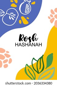 Vektorgrafik der Schrift für Rosh Hashanah jüdisches Neujahr. Icon, Badge, Poster, Banner Signatur Shana Tova Happy New Year. Vorlage für Postkarte, Einladung, Karte. Vektorgrafik