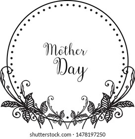 Vector illustration lettering your are great with design colorful flower frames blooms