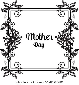 Vector illustration lettering your are great with design colorful flower frames blooms