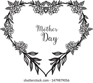 Vector illustration lettering your are great with beautiful pink flower frame