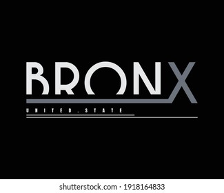 Vector illustration of letters, BRONX, perfect for the design of t-shirts, shirts, hoodies, undershirts, etc.