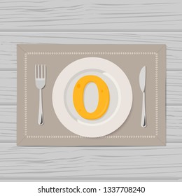 Vector Illustration of Letters of Cheese Alphabet in Serving