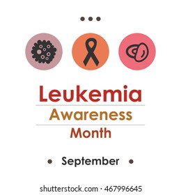 vector illustration for Leukemia Awareness Month in september