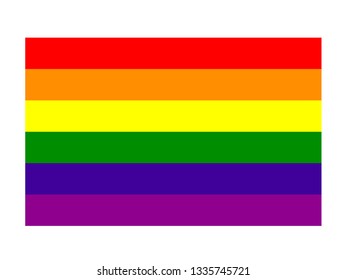 vector illustration of LGBT flag