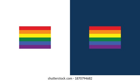 vector illustration of LGBT flag