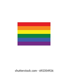 vector illustration of LGBT flag