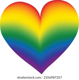 vector illustration with lgbt heart