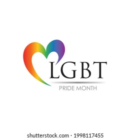 vector illustration of LGBT logo symbol template - vector