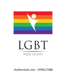 vector illustration of LGBT logo symbol template - vector
