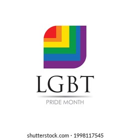 vector illustration of LGBT logo symbol template - vector