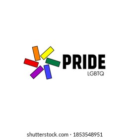 Imagen vectorial del orgullo LGBT. Símbolo del mismo sexo con el color del orgullo LGBTQ. 
Bandera lesbiana, gay, bisexual y transgénero de la organización LGBT.