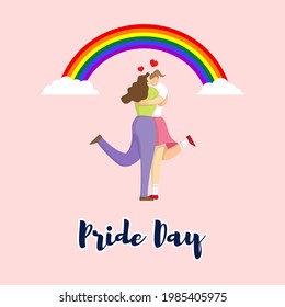 vector illustration for LGBTQ pride day, the month of pride