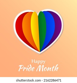 ilustración vectorial del día del orgullo LGBTQ, el mes del orgullo