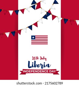 Vector illustration for Liberia Independence Day