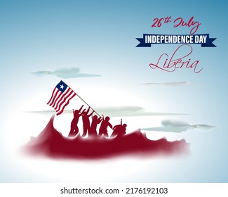 Vector illustration for Liberia Independence Day