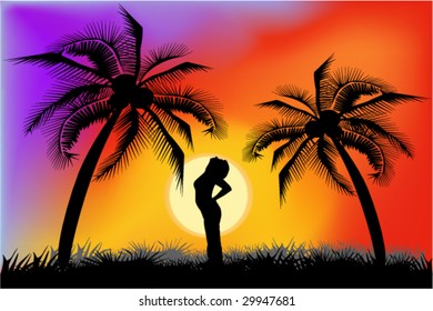 vector illustration of liberty