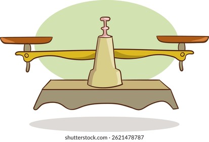 Vector Illustration of Libra on a Colored Background