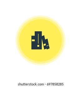 Vector Illustration Of Library Icon. Beautiful Web Element Also Can Be Used As Bookshelf Element.