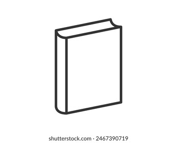 Vector illustration of a library theme icon with book