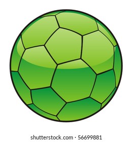vector illustration of Libya flag on soccer ball