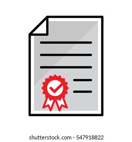 vector illustration for license / certificate