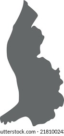 Vector Illustration of Liechtenstein map