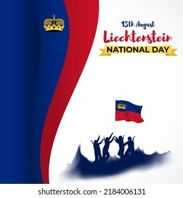 vector illustration for Liechtenstein national day