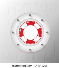 Vector illustration of Life Buoy