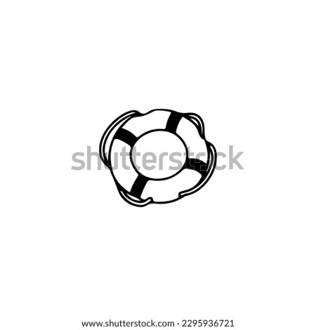 vector illustration of life buoy