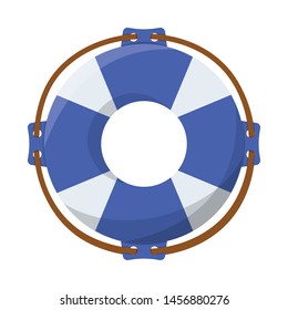Vector illustration of lifebuoy and ring symbol. Lifebuoy and aid stock symbol for web.