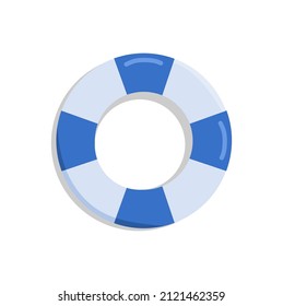 Vector illustration of lifebuoy for swimming and beach rescue
