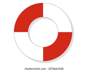 Vector illustration of a Lifeguard