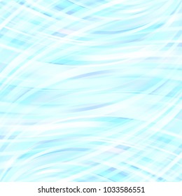 Vector illustration of light abstract background with blurred light curved lines. Vector illustration. White, blue colors.