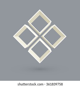 Vector illustration with light abstract structure.