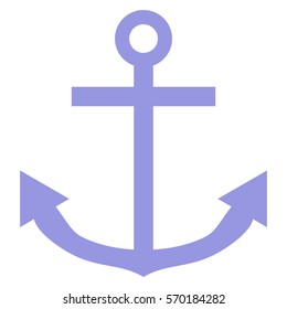Vector Illustration of Light Blue Anchor Icon
