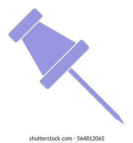 Vector Illustration with Light Blue Pin Icon
