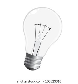Vector illustration of light bulb