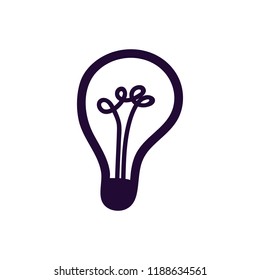 Vector illustration of light bulb