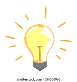 Vector Illustration of Light Bulb